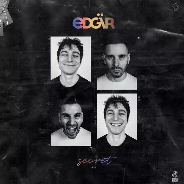 Pochette de l'album de Edgär, Secret sortie le 1 avril 2022 chez Riptide Records à découvrir dans le programme e radio Rempart