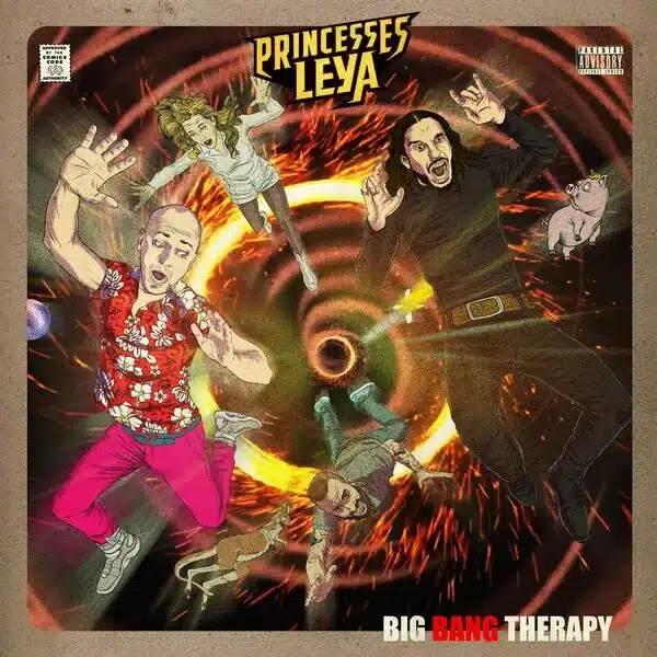 Pochette de l'album de Princesses Leya sortie le 20 octobre 2023, Big Bang Therapy, label At(h)ome à découvrir dans le programme radio Rempart